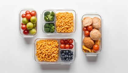 Healthy Meal Prep in Clear Containers
