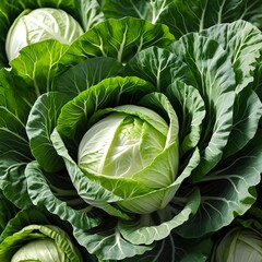 Fototapeta premium Fresh Green Cabbage