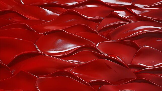 A bold and dramatic red backdrop with a radiant glow and smooth abstract waves that suggest intense motion.