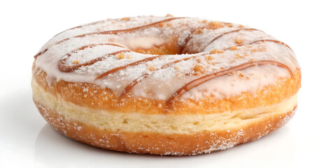 Glazed Donut with Caramel Drizzle