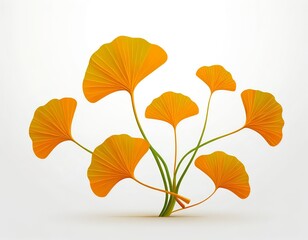 Golden Ginkgo Biloba Leaves