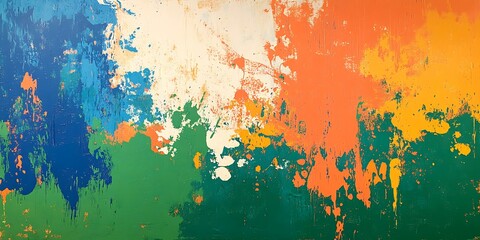 Fototapeta premium Abstract colorful paint splatter art