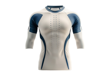A Customizable Sports Jersey Isolated on Transparent Background
