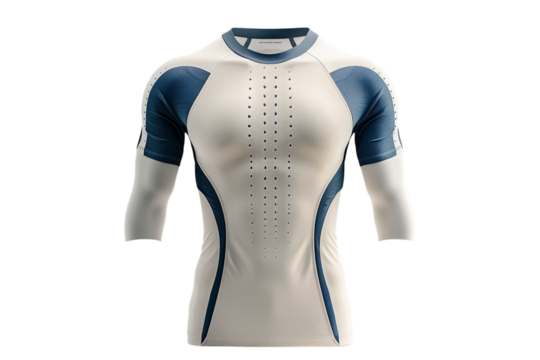 A Customizable Sports Jersey Isolated on Transparent Background