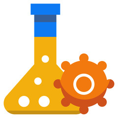 Chemical flat icon