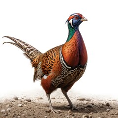 Fototapeta premium Male Golden Pheasant on Ground