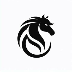 Majestic Horse Silhouette Logo Design
