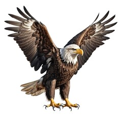 Obraz premium Majestic Bald Eagle with Wings Spread
