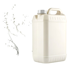 Blank big cold aluminum beer can with drops, 500 ml