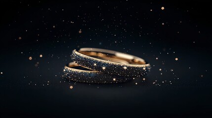 Luxury Gold   Black Bangle Bracelets  Elegant Jewelry  Closeup