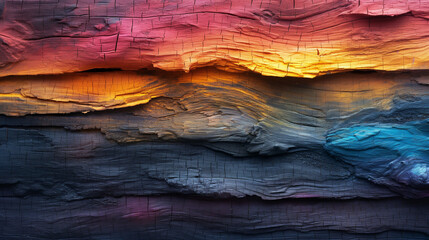 Naklejka premium Burnt Wood Texture: Charred and Unique Background Pattern