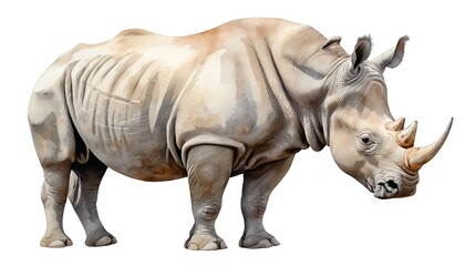 Obraz premium White Rhinoceros, Majestic African Wildlife