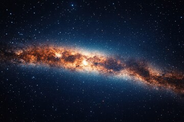 Majestic Cosmic Tapestry Unveiling the Milky Way Galaxy's Splendor in a Celestial Nightscape
