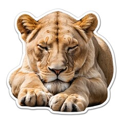 Obraz premium Sleeping Lioness
