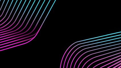 3D blue pink techno abstract background overlap layer on dark with glowing lines shape decoration. Modern graphic design element, future style concept for web banner. Abstract futuristic background