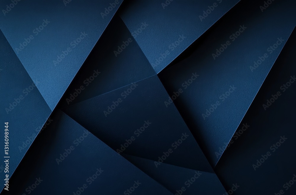 Canvas Prints abstract geometric background with dark blue triangles and subtle glittering texture perfect for lux