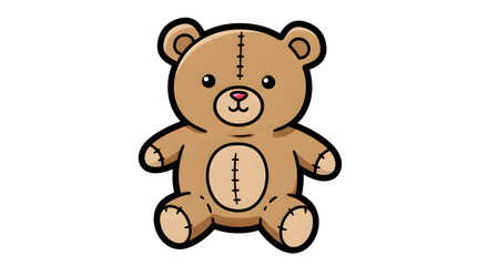 Cute Cartoon Teddy Bear Illustration