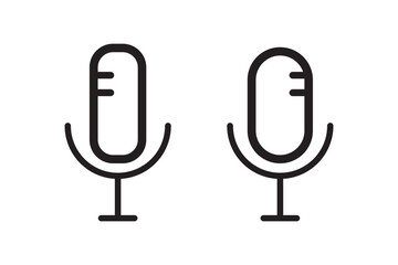 radio mic icon on white background. Simple element illustration from Hardware concept. Microphone Icon. Mic sign. Karaoke microphone icon. Broadcast mic sign.
