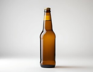 Amber Beer Bottle Mockup