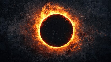 Colossal Black Hole with Glowing Event Horizon in Cosmic Space