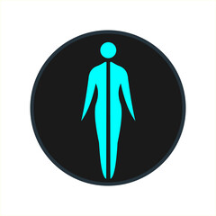 Minimalist Human Figure Symbol – Abstract Design