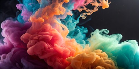 Fototapeta premium abstract colorful background with clouds