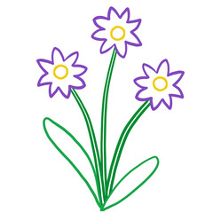 vector illustration of a flower
