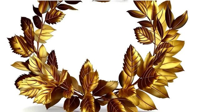 gold laurel wreath