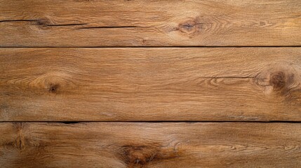 Fototapeta premium Smooth wooden planks create a rustic yet elegant surface, showcasing natural grains and knots in varied warm shades.