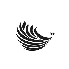Obraz premium Abstract Design for Logo and Branding - Modern Minimalistic Vector Art with Monochrome Elegance and Sleek Style