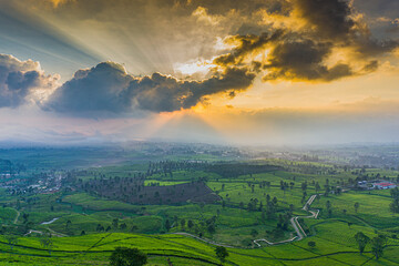 Fototapeta premium sunrise over the mountains