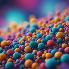 Fototapeta premium Colorful Abstract Sphere Background