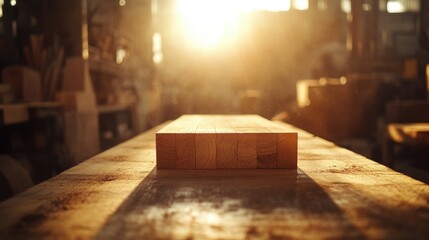 Crafting woodblocks workshop photography warm lighting close-up artisan skills