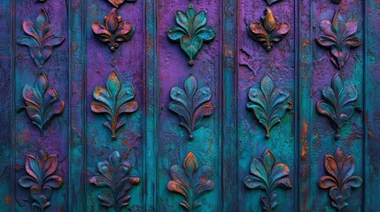 For Mardi Gras, a stunning gradient background featuring repetitive golden fleur-de-lis designs is a great option to use as wallpaper