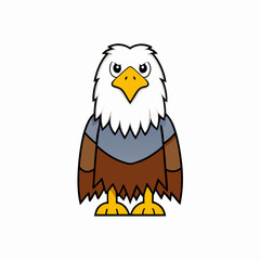 eagle cartoon waving
