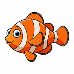 vector illustration of clownfish