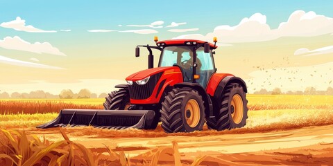 Obraz premium Harvesting banner