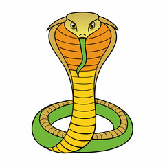 cartoon cobra vector illustration