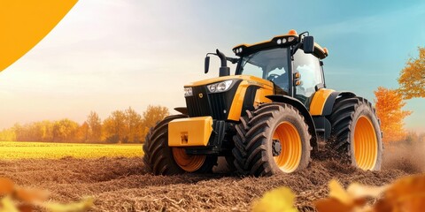 Obraz premium Harvesting banner