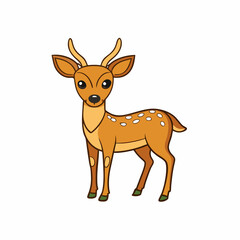 deer cartoon vector