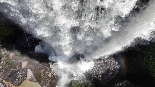 Aerial footage of Zillie Falls Queensland Australi