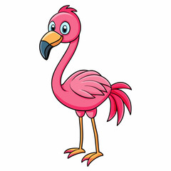 illustration of a flamingo