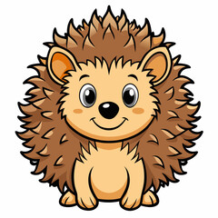 hedgehog cartoon vector