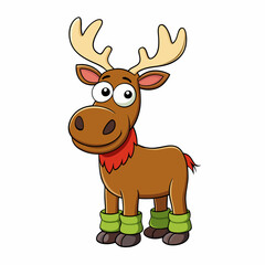 moose cartoon vector