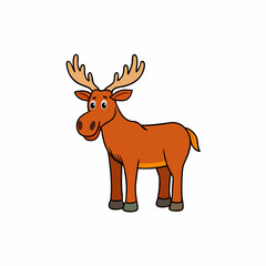 moose cartoon vector