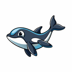 orca vector illustration