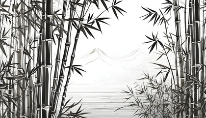 Realistic Bamboo Bush Vector