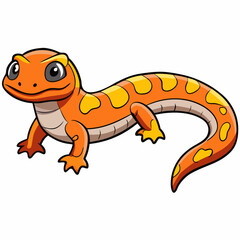 vector illustration of a salamander