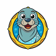seal cartoon vector