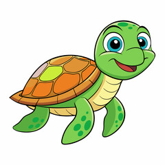 turtle cartoon vector